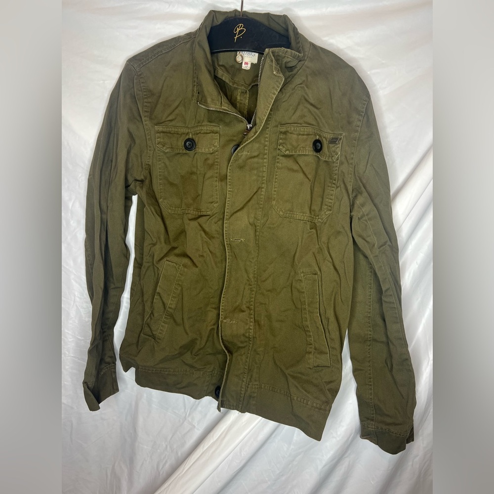 AMBIG Jacket Womens Medium Military Casual Comfort Stylish Outdoors Ladies Green